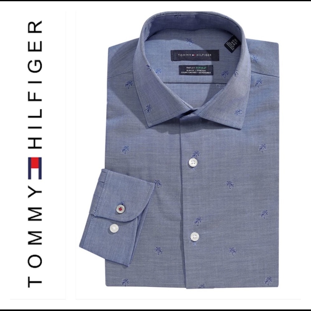 Tommy Hilfiger Long Sleeve Pattern Button Down